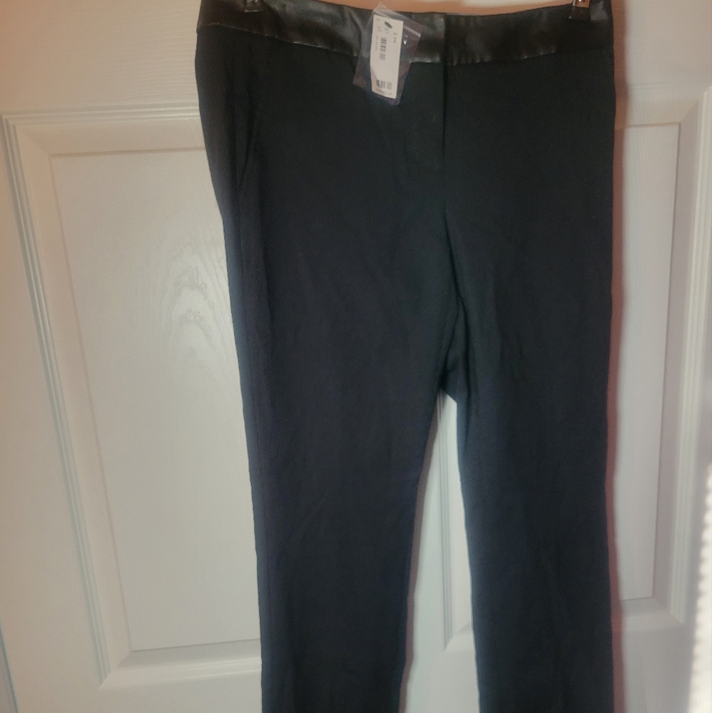 🚩Summer Sale🚩Limited 2 Exact Stretch Black Pinstripe Slacks